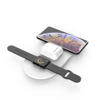 2019 amazon top seller 3 in 1 wireless charging docking station wireless charger for phone watch earphone