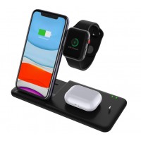 New Product 2020 Popular 4 in 1 Fast Wireless Charging Docking Station Phone Holder for All Mobile